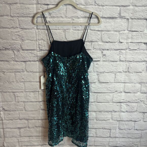 Leith Women’s NWT Y2K Sequin Slip Homecoming  Cocktail Party Dress Size Large - Picture 5 of 8